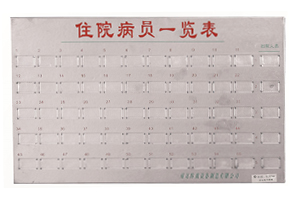 不銹鋼病員一覽表C101、C103